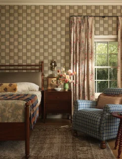 Campden Pleated Linen Curtain Panel by Heidi Caillier