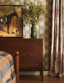 Campden Pleated Linen Curtain Panel by Heidi Caillier