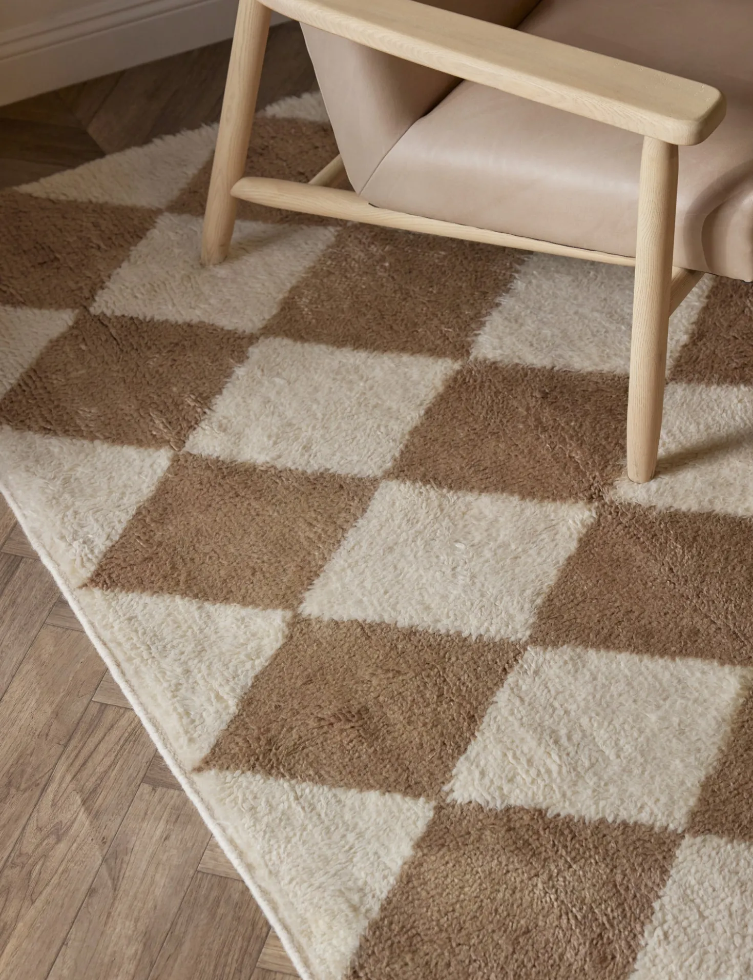 Cariad Hand-Knotted Wool Moroccan Shag Rug