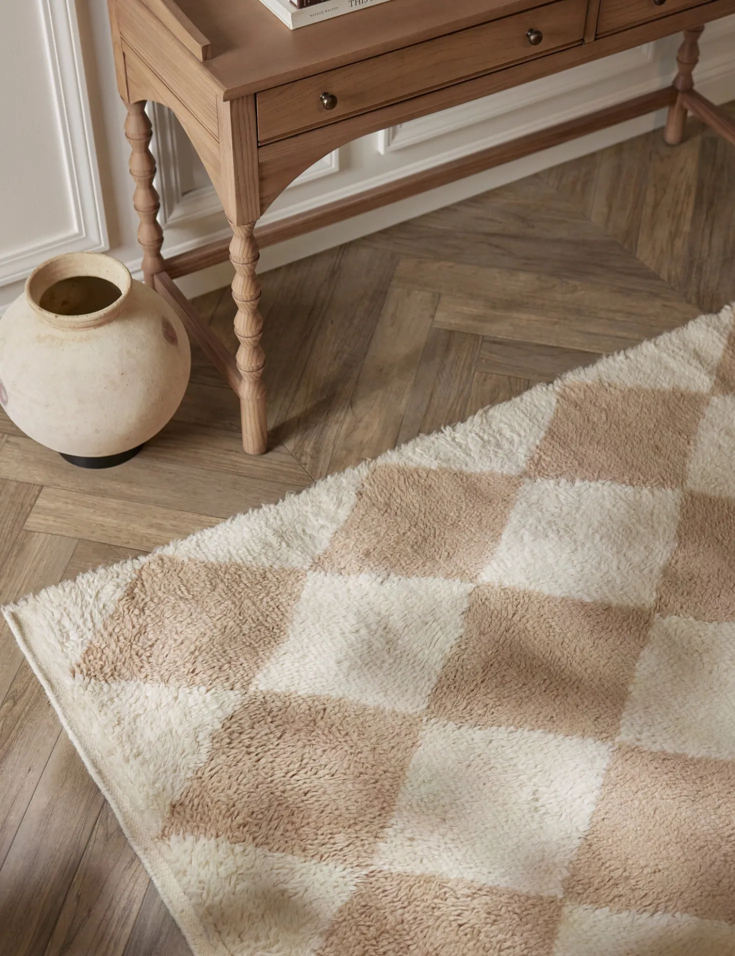 Cariad Hand-Knotted Wool Moroccan Shag Rug