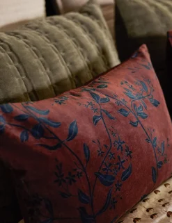 Carmine Velvet Pillow