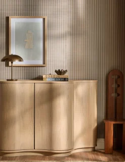 Carnegie Stripe Grasscloth Wallpaper