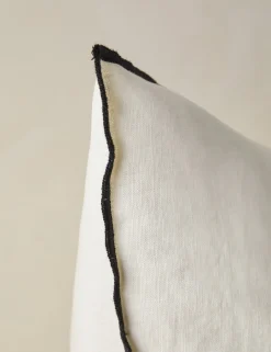 Carys Contrast Linen Pillow