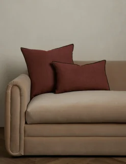 Carys Contrast Linen Pillow