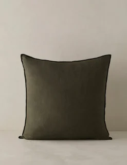 Carys Contrast Linen Pillow