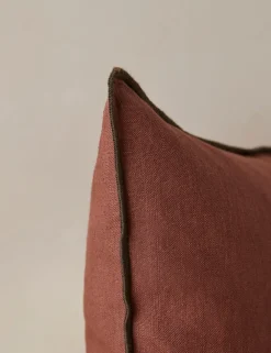 Carys Contrast Linen Pillow