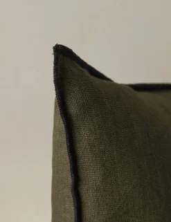 Carys Contrast Linen Pillow