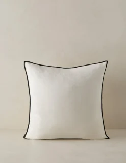 Carys Contrast Linen Pillow