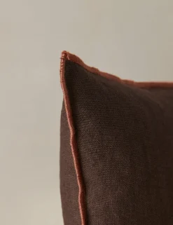Carys Contrast Linen Pillow