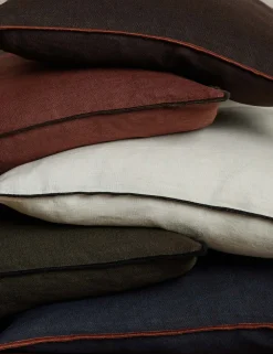 Carys Contrast Linen Pillow