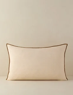 Carys Contrast Linen Pillow