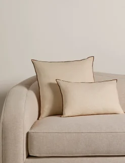 Carys Contrast Linen Pillow