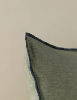 Carys Contrast Linen Pillow