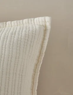 Chatham Cotton Matelasse Euro Sham by Pom Pom at Home