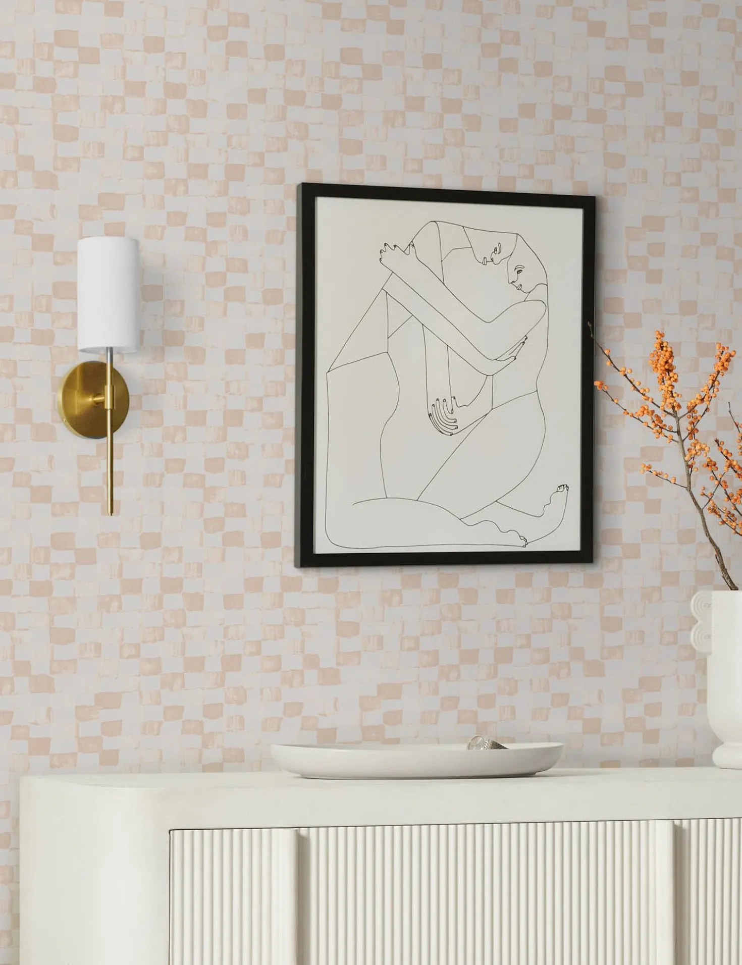 Checkerboard Wallpaper by Sarah Sherman Samuel