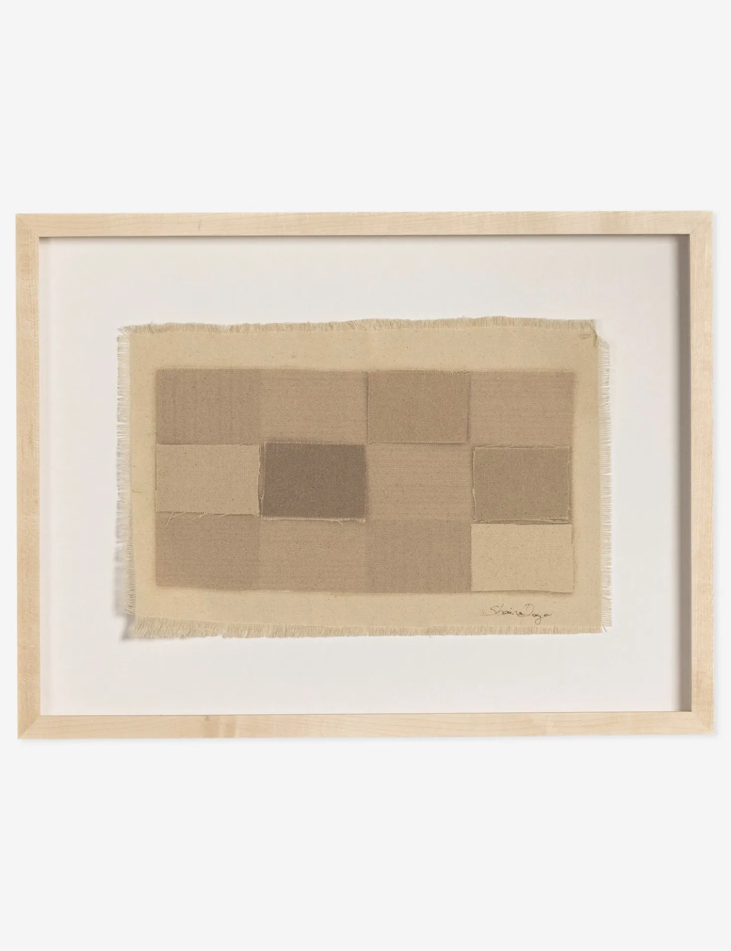 Checkered Earth Tones Wall Art by Shaina Page