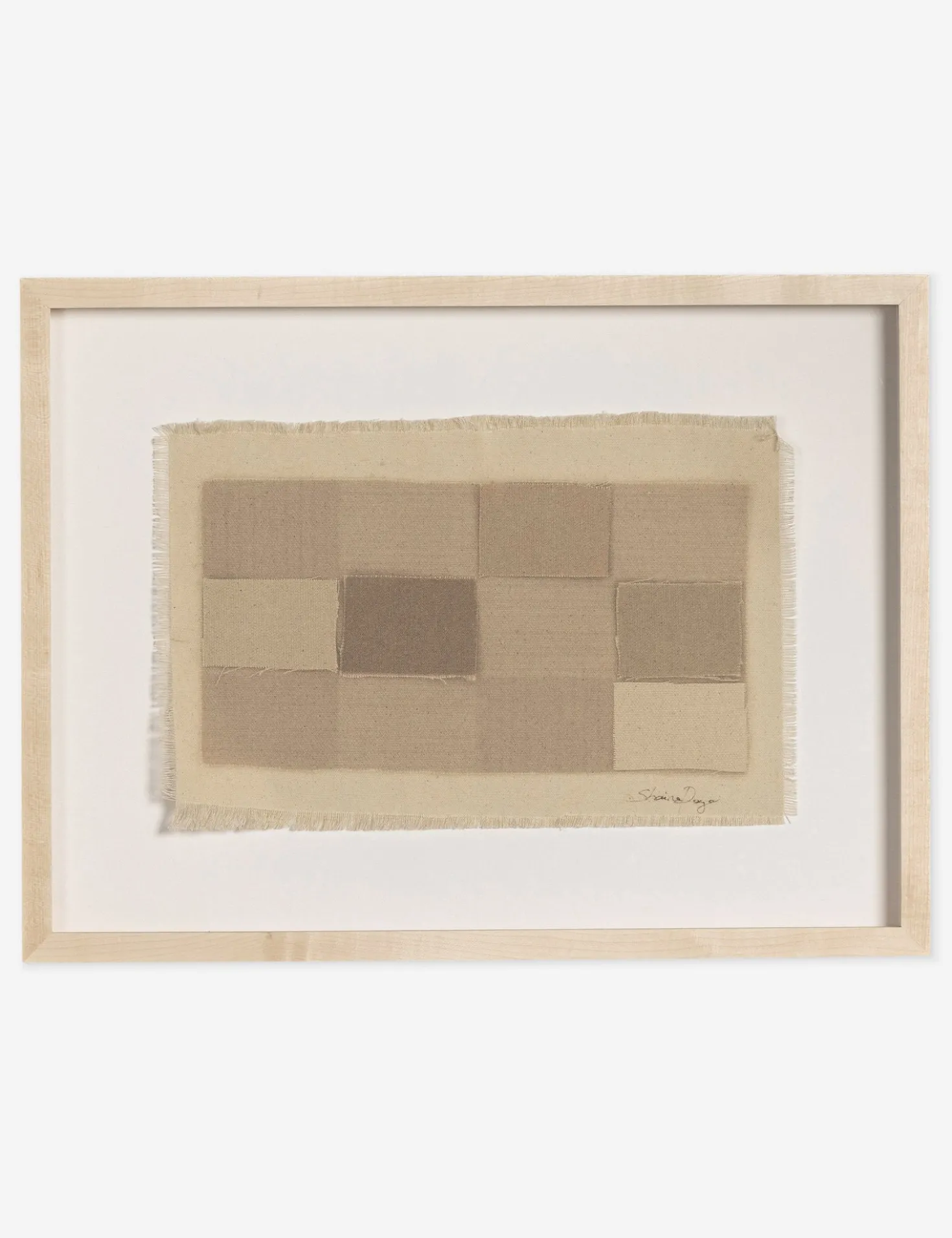 Checkered Earth Tones Wall Art by Shaina Page