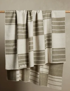 Checkered Reversible Wool Throw by Sarah Sherman Samuel