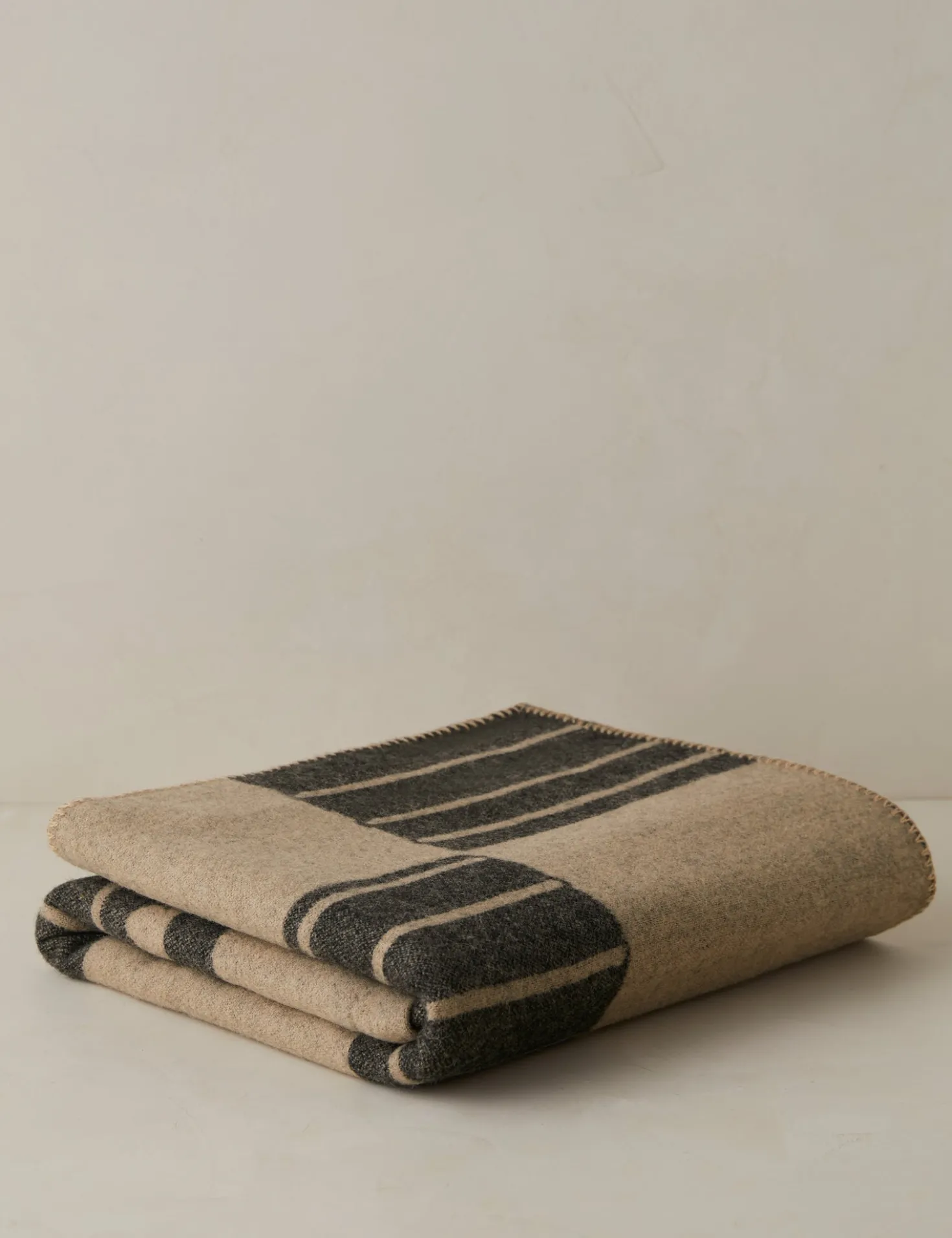 Checkered Reversible Wool Throw by Sarah Sherman Samuel
