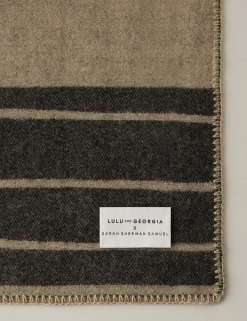 Checkered Reversible Wool Throw by Sarah Sherman Samuel