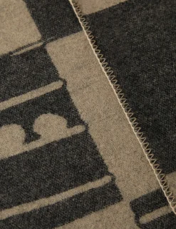 Checkered Reversible Wool Throw by Sarah Sherman Samuel