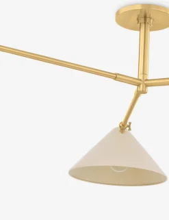 Citrine Semi-Flush Mount Light