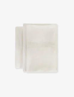 Classico Hemstitch Cotton Sateen Sheet Set by Pom Pom at Home