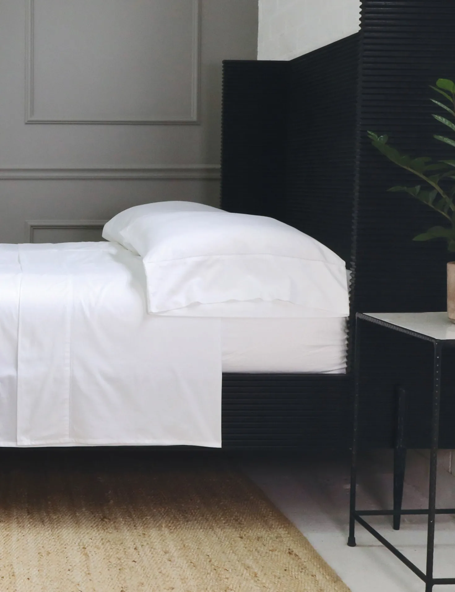 Classico Hemstitch Cotton Sateen Sheet Set by Pom Pom at Home