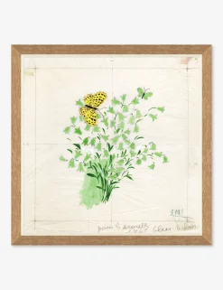 Clochettes et Papillon I Print by Paule Marrot