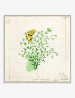 Clochettes et Papillon I Print by Paule Marrot