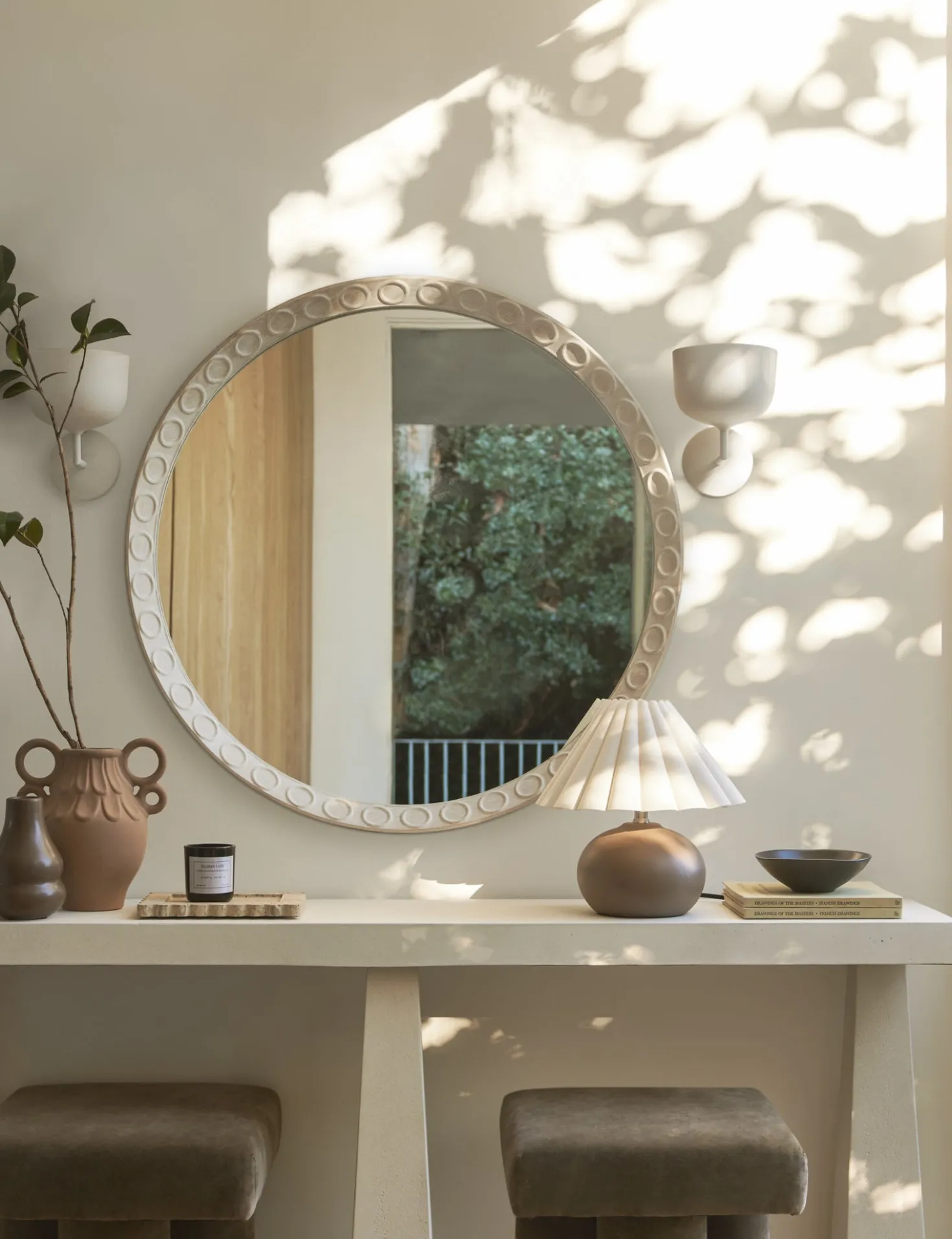 Correa Round Mirror