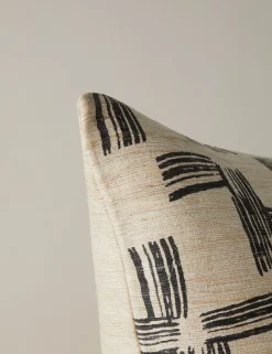 Crossmarks Silk Pillow by Élan Byrd