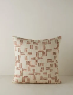 Crossmarks Silk Pillow by Élan Byrd