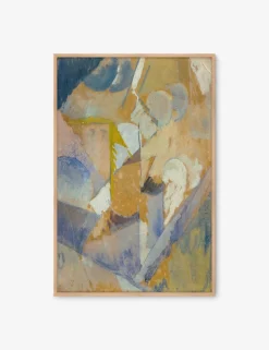 Cubist Blue Wall Art