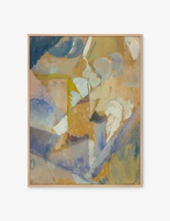 Cubist Blue Wall Art