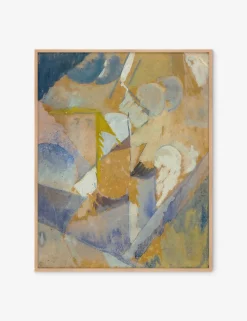 Cubist Blue Wall Art