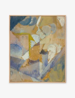Cubist Blue Wall Art