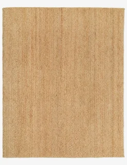 Custom Machi Hand-Loomed Jute Rug, Gold