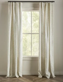 Dainty Leaves Linen Curtain Panel by Rylee + Cru