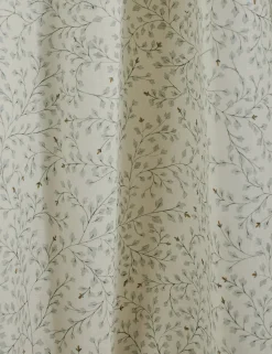 Dainty Leaves Linen Curtain Panel by Rylee + Cru