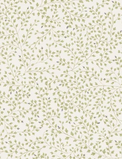 Dainty Leaves Linen Curtain Panel by Rylee + Cru