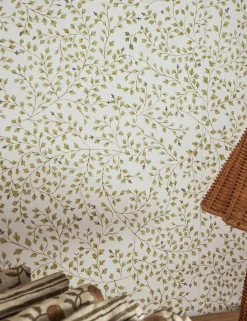 Dainty Leaves Wallpaper by Rylee + Cru
