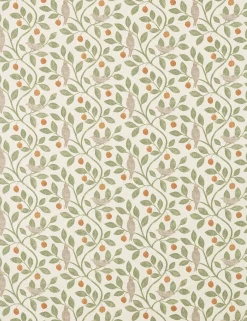 Damson Tree Cotton Fabric by Sanderson