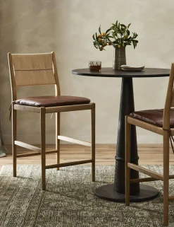 Dara Bar and Counter Stool by Amber Lewis x Four Hands