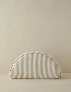 Darrow Linen Half-Disc Pillow