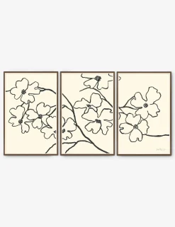Dogwood Wall Art by Susan Hable (Set of 3)