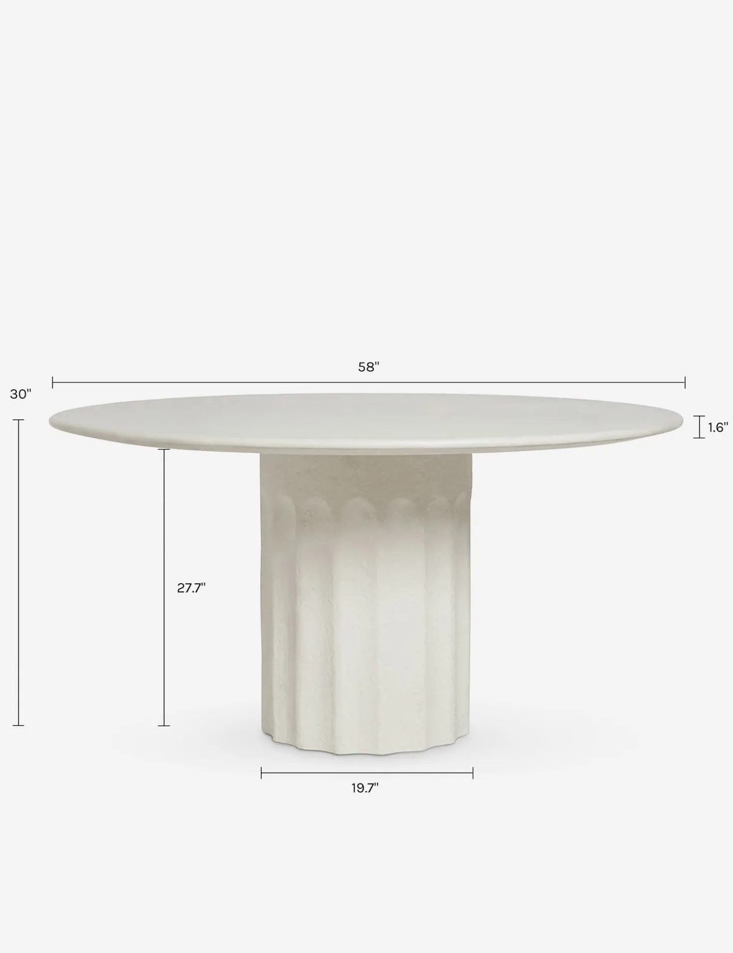 Doric Dining Table by Sarah Sherman Samuel