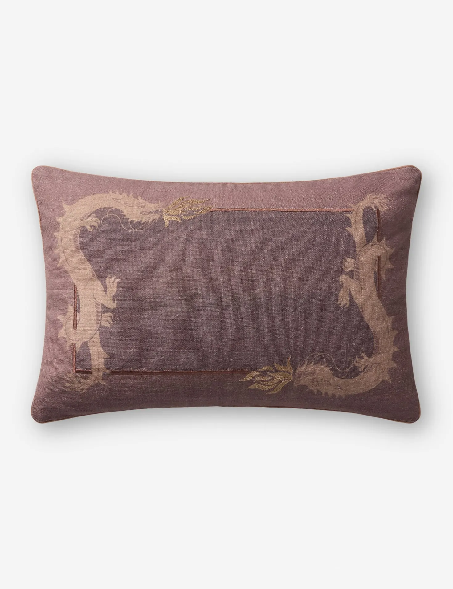 Dragon Embroidered Pillow by Brigette Romanek x Loloi