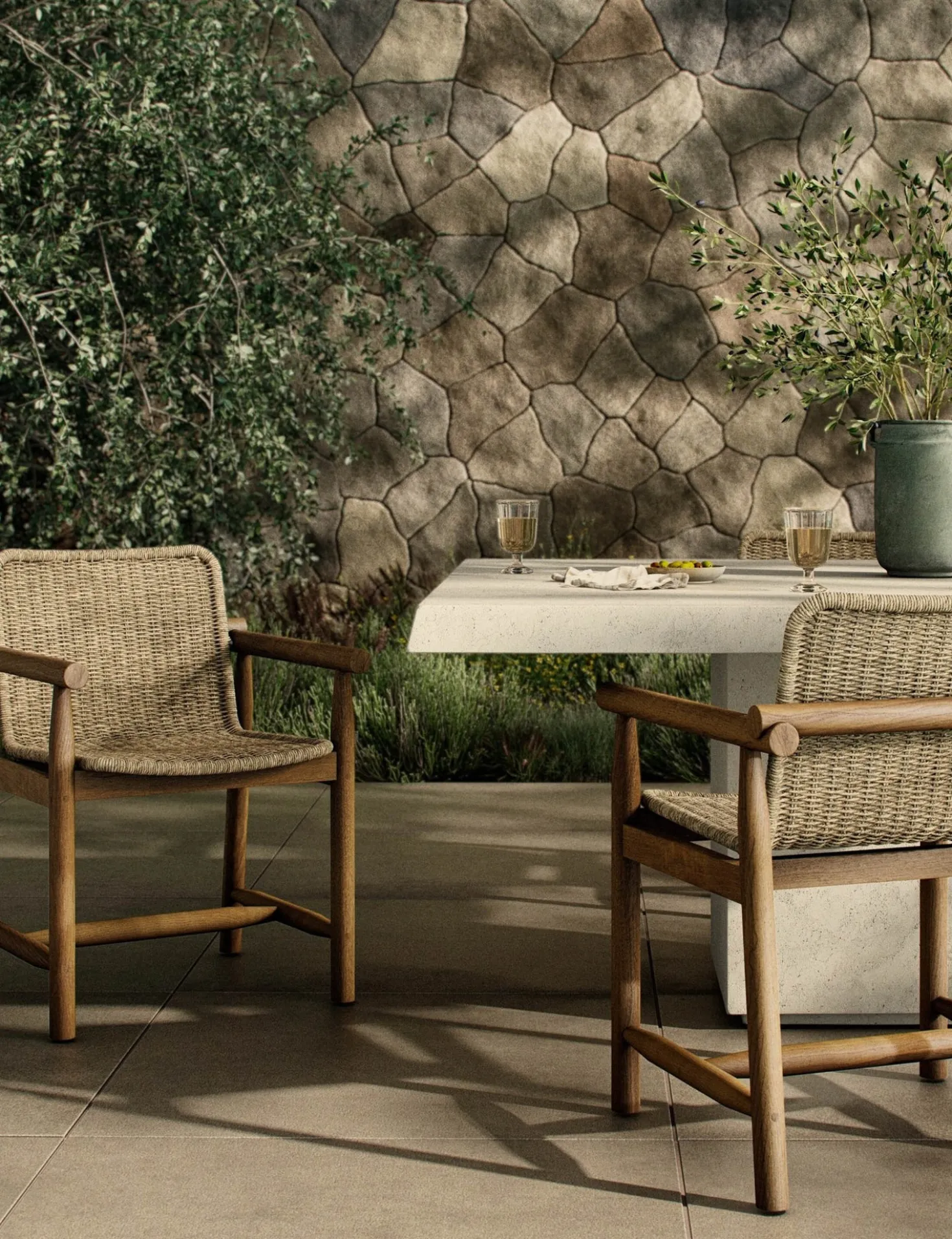 Dume Indoor / Outdoor Dining Arm Chair by Amber Lewis x Four Hands