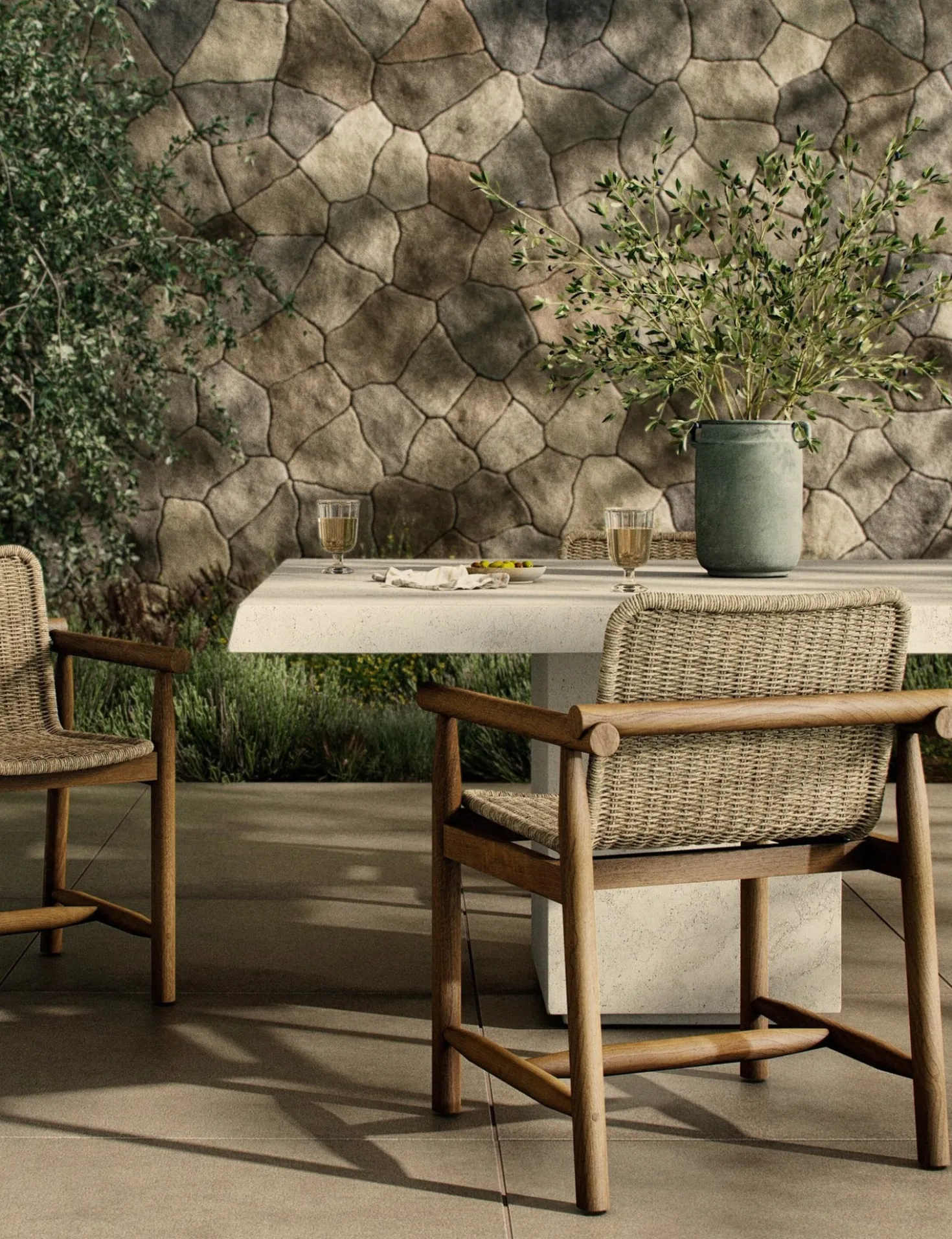 Dume Indoor / Outdoor Dining Arm Chair by Amber Lewis x Four Hands